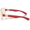 imageRayBan Rb3763m Square SunglassesSilverBrown Mirrored RedYellow