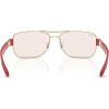 imageRayBan Rb3763m Square SunglassesSilverBrown Mirrored RedYellow