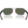 imageRayBan Rb3763m Square SunglassesSilverDark Green