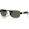 imageRayBan Rb3763m Square SunglassesSilverDark Green