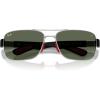 imageRayBan Rb3763m Square SunglassesSilverDark Green