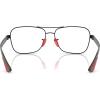 imageRayBan Rx8436m Scuderia Ferrari Collection Square Prescription Eyewear FramesMatte BlackDemo Lens