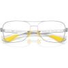 imageRayBan Rx8436m Scuderia Ferrari Collection Square Prescription Eyewear FramesSilverDemo Lens
