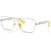 imageRayBan Rx8436m Scuderia Ferrari Collection Square Prescription Eyewear FramesSilverDemo Lens