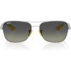 imageRayBan RB8336M Scuderia Ferrari Collection Square Sunglasses SilverGrey Gradient 58 mm