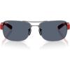 imageRayBan Rb3763m Square SunglassesGunmetalDark Grey
