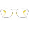 imageRayBan Rx8436m Scuderia Ferrari Collection Square Prescription Eyewear FramesSilverDemo Lens