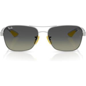 imageRayBan RB8336M Scuderia Ferrari Collection Square Sunglasses SilverGrey Gradient 58 mm