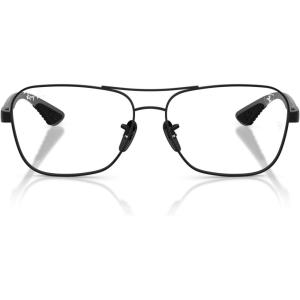 imageRayBan Rx8436m Scuderia Ferrari Collection Square Prescription Eyewear FramesBlackDemo Lens