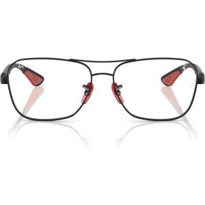 imageRayBan Rx8436m Scuderia Ferrari Collection Square Prescription Eyewear FramesMatte BlackDemo Lens