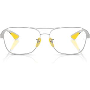 imageRayBan Rx8436m Scuderia Ferrari Collection Square Prescription Eyewear FramesSilverDemo Lens