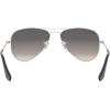 imageRayBan Kids RJ9506S Metal Aviator SunglassesBlack on SilverLight Grey Gradient Dark Grey
