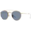 imageRayBan RB3647N Double Bridge Round SunglassesGoldBlue Polarized