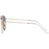 imageRayBan RB3647N Double Bridge Round SunglassesGoldBlue Polarized