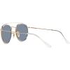 imageRayBan RB3647N Double Bridge Round SunglassesGoldBlue Polarized