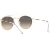 imageRayBan RB3647N Double Bridge Round SunglassesLegend GoldClear Gradient Grey
