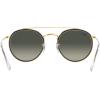 imageRayBan RB3647N Double Bridge Round SunglassesLegend GoldGrey Gradient