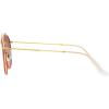 imageRayBan RB3647N Double Bridge Round SunglassesLegend GoldPink Mirrored Gradient Grey