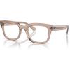 imageRayBan Rx7217 Chad Rectangular Prescription Eyewear FramesTransparent Light BrownDemo Lens