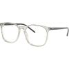imageRayBan Rx5387f Low Bridge Fit Square Prescription Eyeglass FramesTransparent BeigeDemo Lens