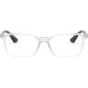 imageRayBan Rx7047 Rectangular Prescription Eyeglass FramesTransparent on BlackDemo Lens