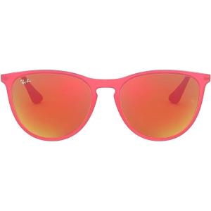 imageRayBan Kids RJ9060S Erika Round SunglassesTransparent VioletGrey Gradient