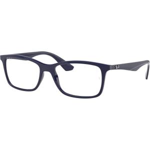 imageRayBan Rx7047 Rectangular Prescription Eyeglass FramesBlueDemo Lens