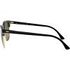 imageRayBan RB3016 Clubmaster Square SunglassesBlackG15 Green