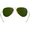 imageRayBan RB3025 Classic Polarized Aviator SunglassesMatte GoldPolarized Blue Mirror