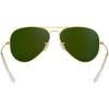 imageRayBan RB3025 Classic Polarized Aviator SunglassesMatte GoldPolarized Blue Mirror