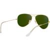 imageRayBan RB3025 Classic Polarized Aviator SunglassesMatte GoldPolarized Blue Mirror