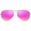 imageRayBan RB3025 Classic Polarized Aviator SunglassesMatte GoldPolarized Brown Mirror Fuchsia
