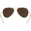 imageRayBan RB3025 Classic Polarized Aviator SunglassesMatte GoldPolarized Brown Mirror Fuchsia