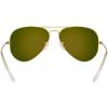 imageRayBan RB3025 Classic Polarized Aviator SunglassesMatte GoldPolarized Brown Mirror Red