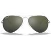 imageRayBan RB3025 Classic Polarized Aviator SunglassesSilverPolarized Grey Mirror Silver