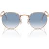 imageRayBan RB3447 Round Metal SunglassesRose GoldClear Gradient Blue