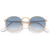 imageRayBan RB3447 Round Metal SunglassesRose GoldClear Gradient Blue