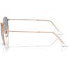 imageRayBan RB3447 Round Metal SunglassesRose GoldClear Gradient Blue