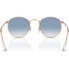 imageRayBan RB3447 Round Metal SunglassesRose GoldClear Gradient Blue