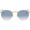 imageRayBan RB3447 Round Metal SunglassesRose GoldClear Gradient Blue