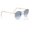 imageRayBan RB3447 Round Metal SunglassesRose GoldClear Gradient Blue