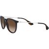 imageRayBan RB4171 Erika Round SunglassesMirror Blue on Light BrownBrown Gradient Dark Brown