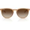 imageRayBan RB4171 Erika Round SunglassesRubber BeigeGradient Brown