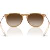imageRayBan RB4171 Erika Round SunglassesRubber BeigeGradient Brown