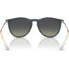 imageRayBan RB4171 Erika Round SunglassesRubber BlueGradient Grey