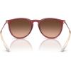 imageRayBan RB4171 Erika Round SunglassesRubber VioletPink Gradient Brown