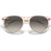 imageRayBan RB4171 Erika Round SunglassesTransparent PinkGrey Gradient