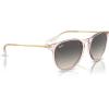 imageRayBan RB4171 Erika Round SunglassesTransparent PinkGrey Gradient
