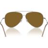 imageRayBan Rbr0101s Aviator Reverse SunglassesGunmetalPolarized Dark Brown