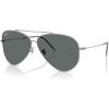 imageRayBan Rbr0101s Aviator Reverse SunglassesGunmetalPolarized Dark Grey